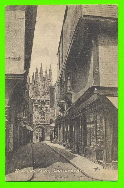 CANTERBURY, UK  - MERCERY LANE  - J. G. CHARLTON - CARD WRITTEN - ANIMATED - - Canterbury