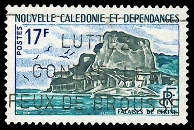 Nouvelle Calédonie-O (Y/T No, 336 - Falaises De Lékine) (o) - Used Stamps
