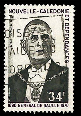 Nouvelle Calédonie-O (Y/T No, 377 - De Gaules) (o) - Used Stamps