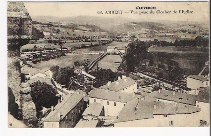 63 Trés BelleCPA AMBERT Vue Prise Du Clocher De L'église VOYAGEE63 N°2030 - Ambert