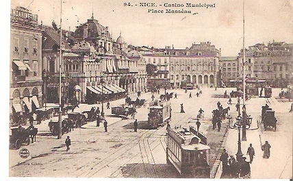 06  NICE   CASINO MUNICIPAL PLACE MASSENA   TRES ANIMEE  TRAMWAY ATTELAGES  TACOTS  PROMENEURS TTB  N°601 - Transport (road) - Car, Bus, Tramway