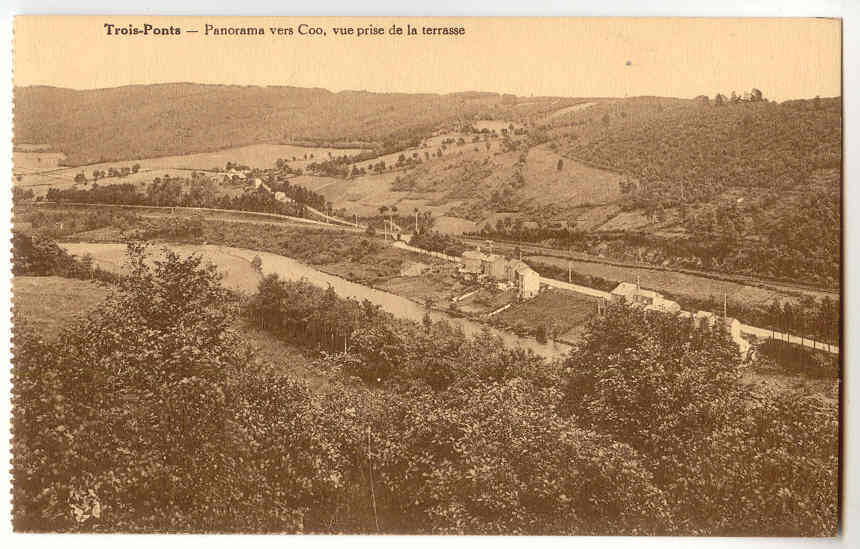 4236 - TROIS - PONTS  -  Panorama Vers Coo, Vue Prise De La Terrasse - Trois-Ponts