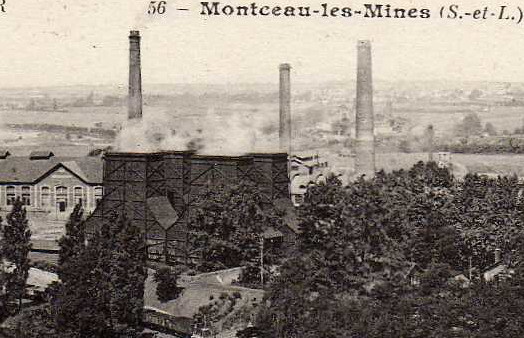 71 MONTCEAU LES MINES Compresseur, Vue D´ Ensemble, Ed BF 56, 191? - Montceau Les Mines