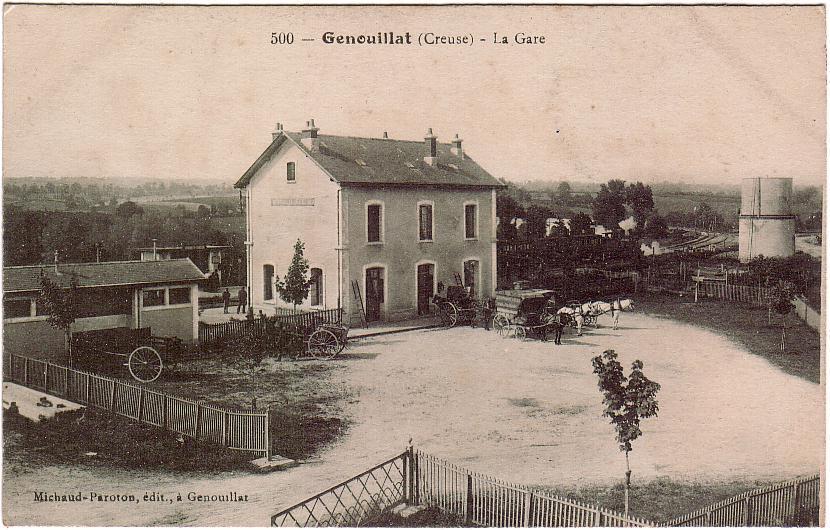 GENOUILLAT(23) / La Gare / D 1835 - Autres & Non Classés