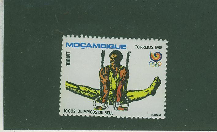 188N0172 Gymnastique Anneaux 1081 Mozambique 1988 Neuf ** Jeux Olympiques De Seoul - Gymnastique