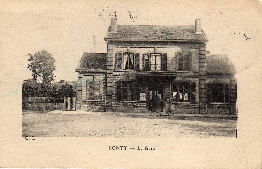 80 CONTY Gare, Ed CL, 191? - Conty