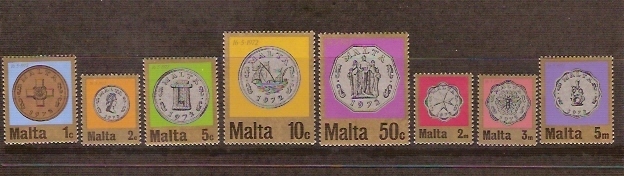 MONNAIES/MALTE/ N°441/448 Neufs ** Série Complète (1972) - Monete