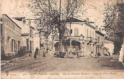 06  CAGNES RUE DU CHEVALIER MARTIN ET AVENUE DES FRERES ROUSTAN MAGASIN PEINTURE VITRERIE PAPIERS PEINTS  N° 636 - Cagnes-sur-Mer