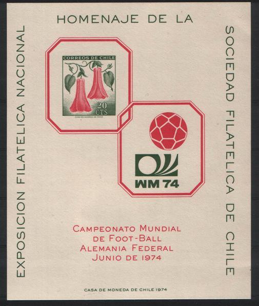 CHILE World Cup-74 S/S Imperf. MNH - Sonstige & Ohne Zuordnung