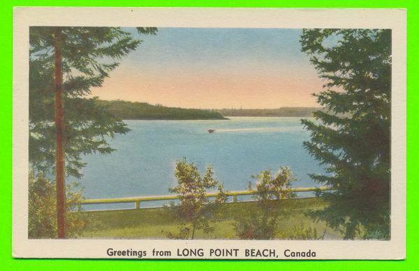 LONG POINT BEACH, ONTARIO - GREETINGS FROM - CARD NEVER BEEN USE - - Andere & Zonder Classificatie