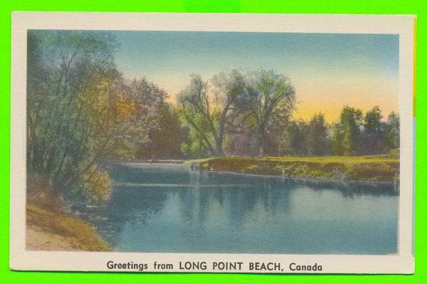 LONG POINT BEACH, ONTARIO - GREETINGS FROM - CARD NEVER BEEN USE - - Other & Unclassified