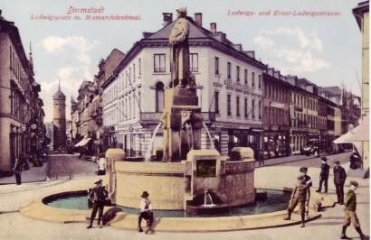 Darmstadt   Ludwigsplartz M, Bismarckdenkmal - Darmstadt