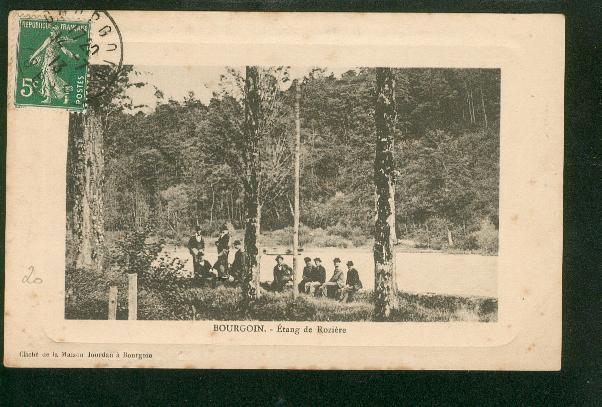 Carte Artistique (cuvette) Bourgoin Etang De Rozière - Bourgoin