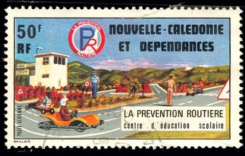Nouvelle Calédonie-O (Y/T No, PA-177 - La Prévention Routière) (o) - Used Stamps