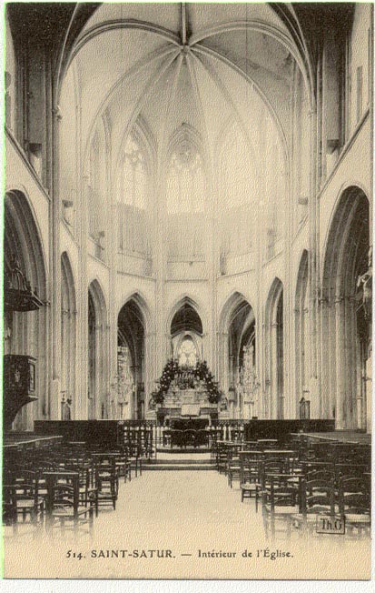 18 - SAINT SATUR - Intérieur De L'Eglise - - Saint-Satur