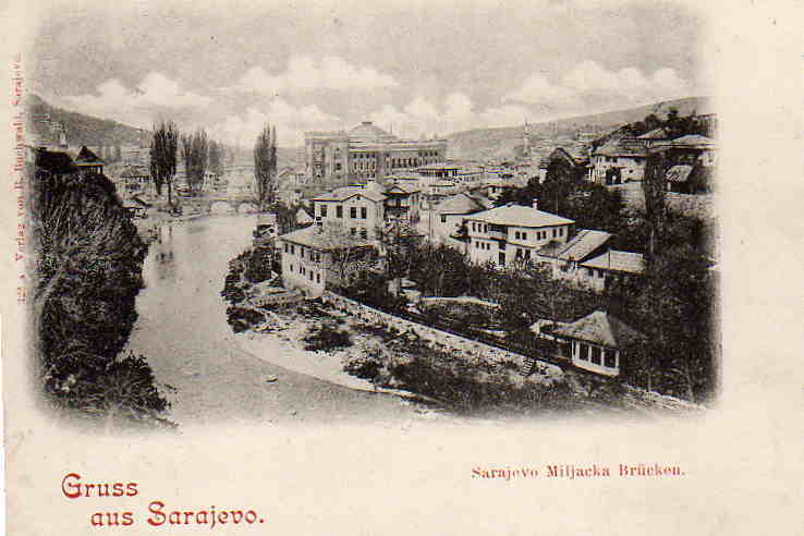 EUROPE. BOSNIE HERZEGOVINE. GRUSS Aus SARAJEVO. Sarajevo Miljacka Brücken. - Bosnie-Herzegovine