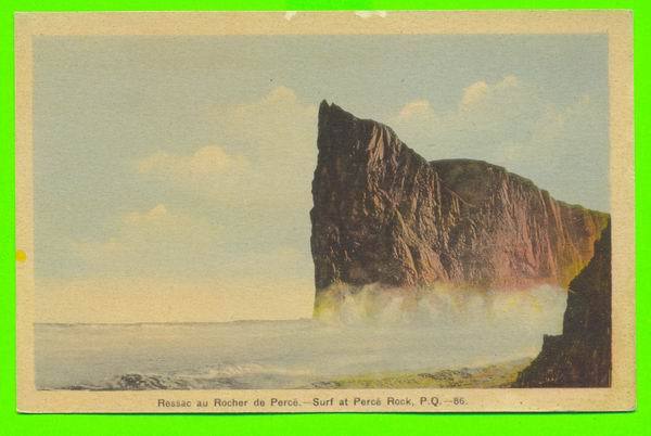 PERCÉ, QUÉBEC - RESSAC AU ROCHER DE PERCÉ - PECO - PUB. H.V. HENDERSON - - Percé