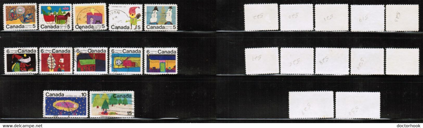 CANADA  Scott # 519-30 USED (CONDITION AS PER SCAN) (WW-1-97) - Usati