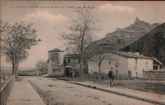 CPA De SAINT PERAY - Fermes De La Beylesse Et Ruines De Crussol. - Saint Péray