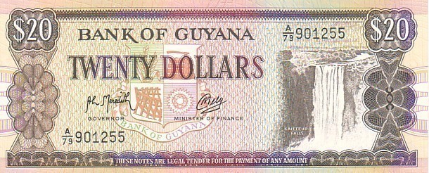 GUYANA   20 Dollars   Non Daté (1989)   Pick 27  Signature 9     ***** BILLET  NEUF ***** - Guyana