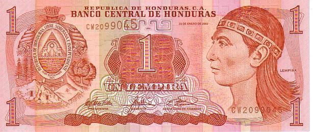 HONDURAS   1 Lempira   Daté Du 23-01-2003    Pick 84     *****BILLET  NEUF***** - Honduras