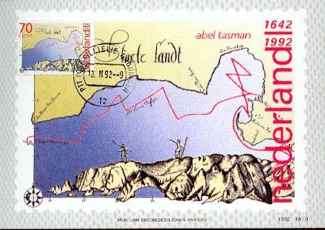 PAYS BAS CARTE MAXIMUM NUM.YVERT 1399 NAVIGATEUR CELEBRE ABEL TASMAN - Cartes-Maximum (CM)