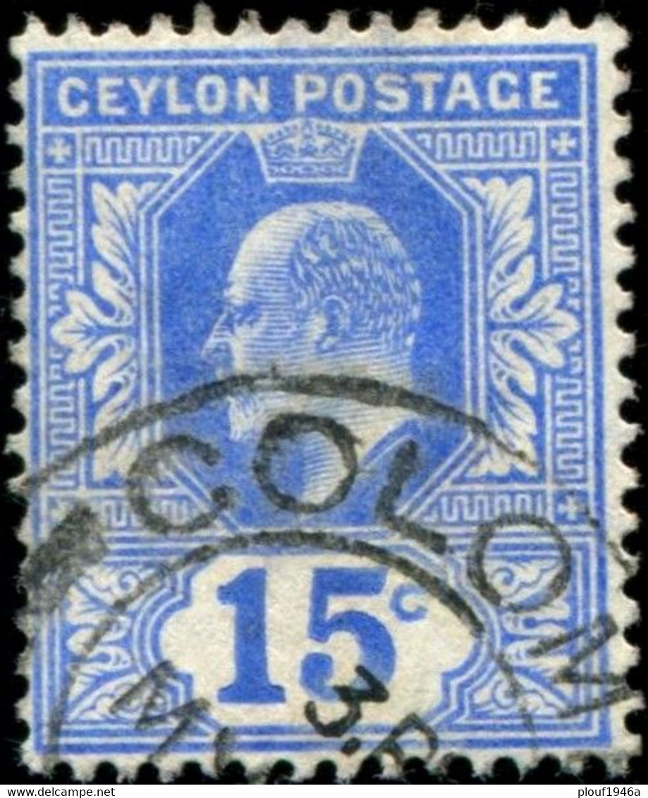 Pays :  96 (Ceylan : Colonie Britannique)  Yvert Et Tellier N° :  161 (o) - Ceylan (...-1947)