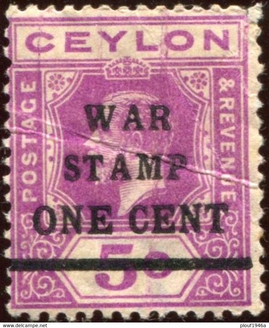 Pays :  96 (Ceylan : Colonie Britannique)  Yvert Et Tellier N° :  199 (o) - Ceylon (...-1947)