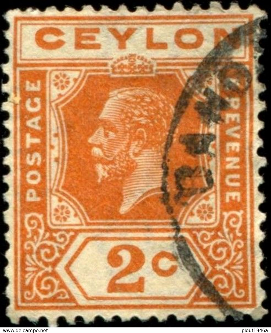 Pays :  96 (Ceylan : Colonie Britannique)  Yvert Et Tellier N° :  203 A (o) - Ceylon (...-1947)