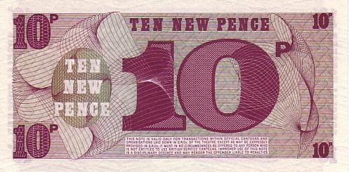 GRANDE BRETAGNE    10 Pence MILITAIRE   Non Daté (1972)    Pick M48    *****BILLET  NEUF***** - Other & Unclassified