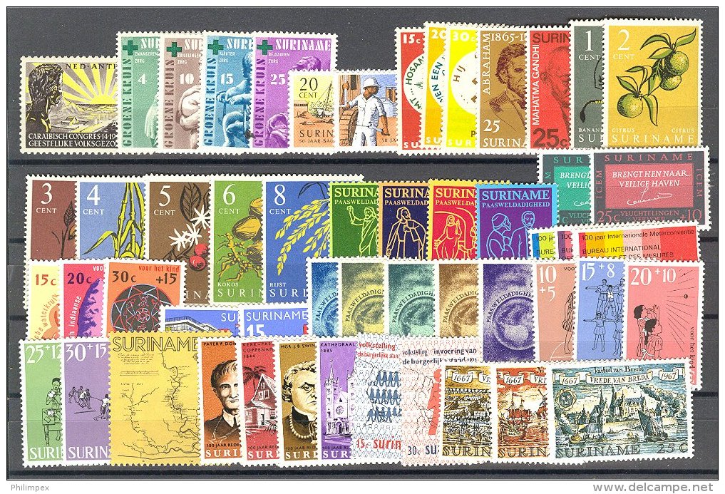 SURINAM, SUPERB COLLECTION - NEVER HINGED **! - Suriname ... - 1975
