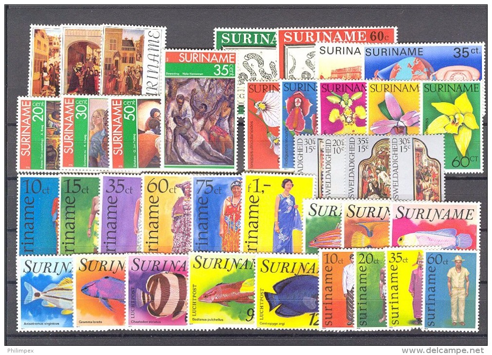 SURINAM, SUPERB COLLECTION - NEVER HINGED **!