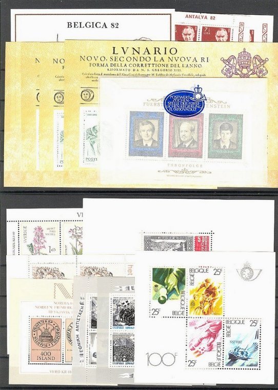 LOT, SHEETLETS MOSTLY NEVER HINGED - ALL MODERN WESTERN EUROPE! - Vrac (min 1000 Timbres)