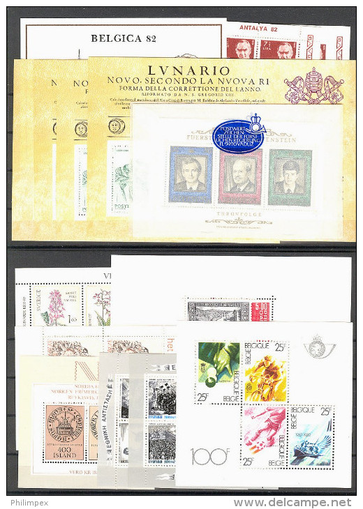 LOT, SHEETLETS MOSTLY NEVER HINGED - ALL MODERN WESTERN EUROPE! - Lots & Kiloware (mixtures) - Min. 1000 Stamps