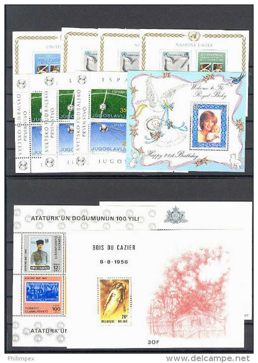 LOT, SHEETLETS MOSTLY NEVER HINGED - ALL MODERN WESTERN EUROPE! - Lots & Kiloware (mixtures) - Min. 1000 Stamps