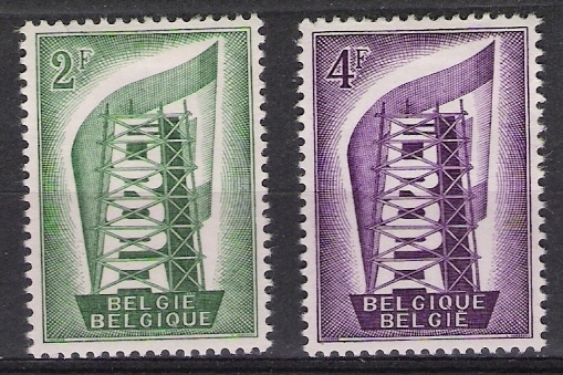 Belgie OCB 994 / 995 (*) - 1956