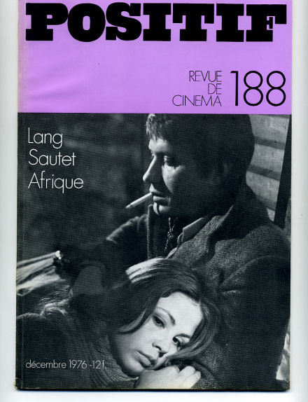 Cinéma, Lang, Sautet, Afrique, 1976 - Cinéma