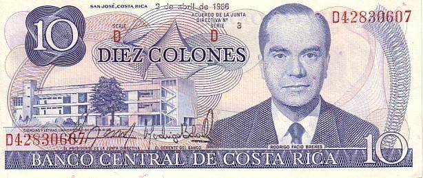 COSTA RICA    10 Colones   Daté Du 02-04-1986    Pick 237b    ***** BILLET  NEUF ***** - Costa Rica