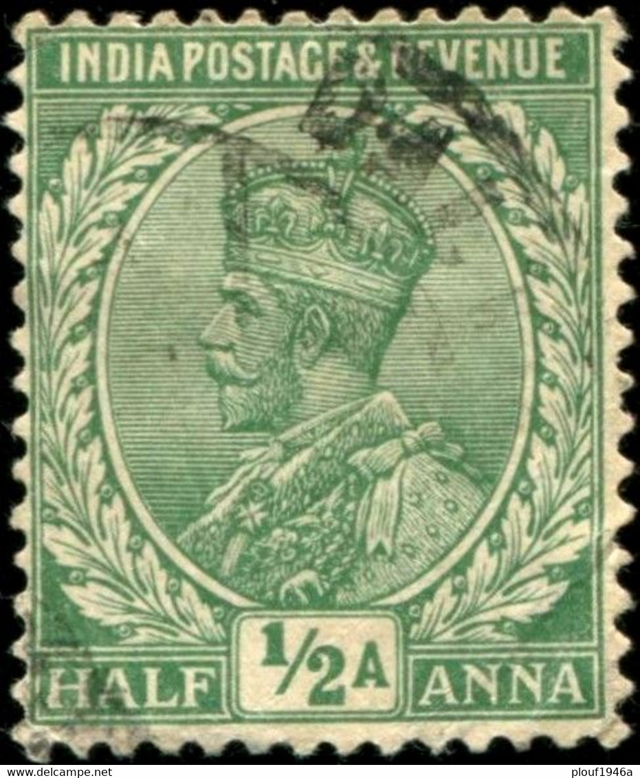 Pays : 230,3 (Inde Anglaise : Empire)  Yvert Et Tellier N° :  109 (o) - 1911-35 King George V