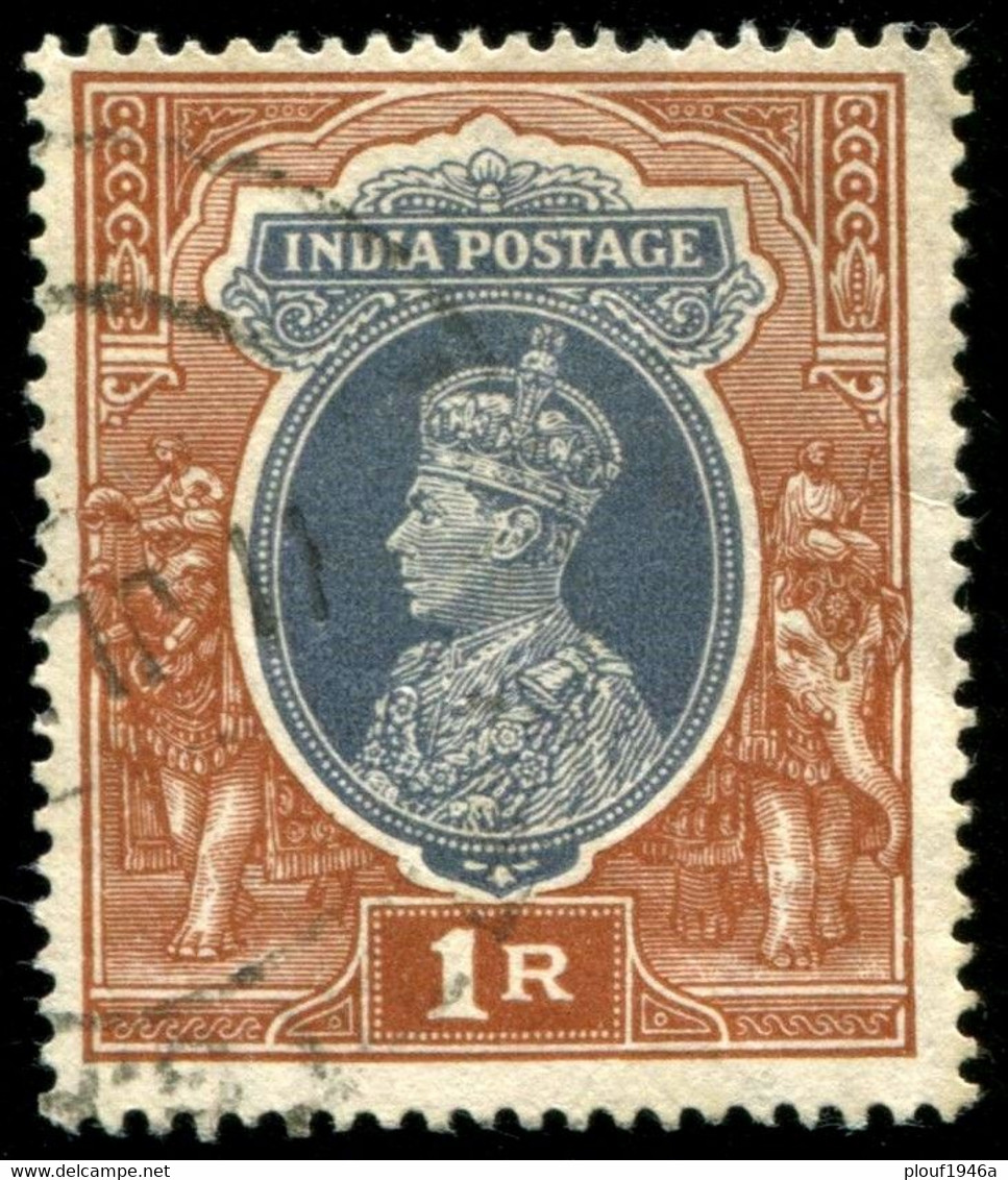 Pays : 230,3 (Inde Anglaise : Empire)  Yvert Et Tellier N° :  155 (o) - 1936-47 Koning George VI