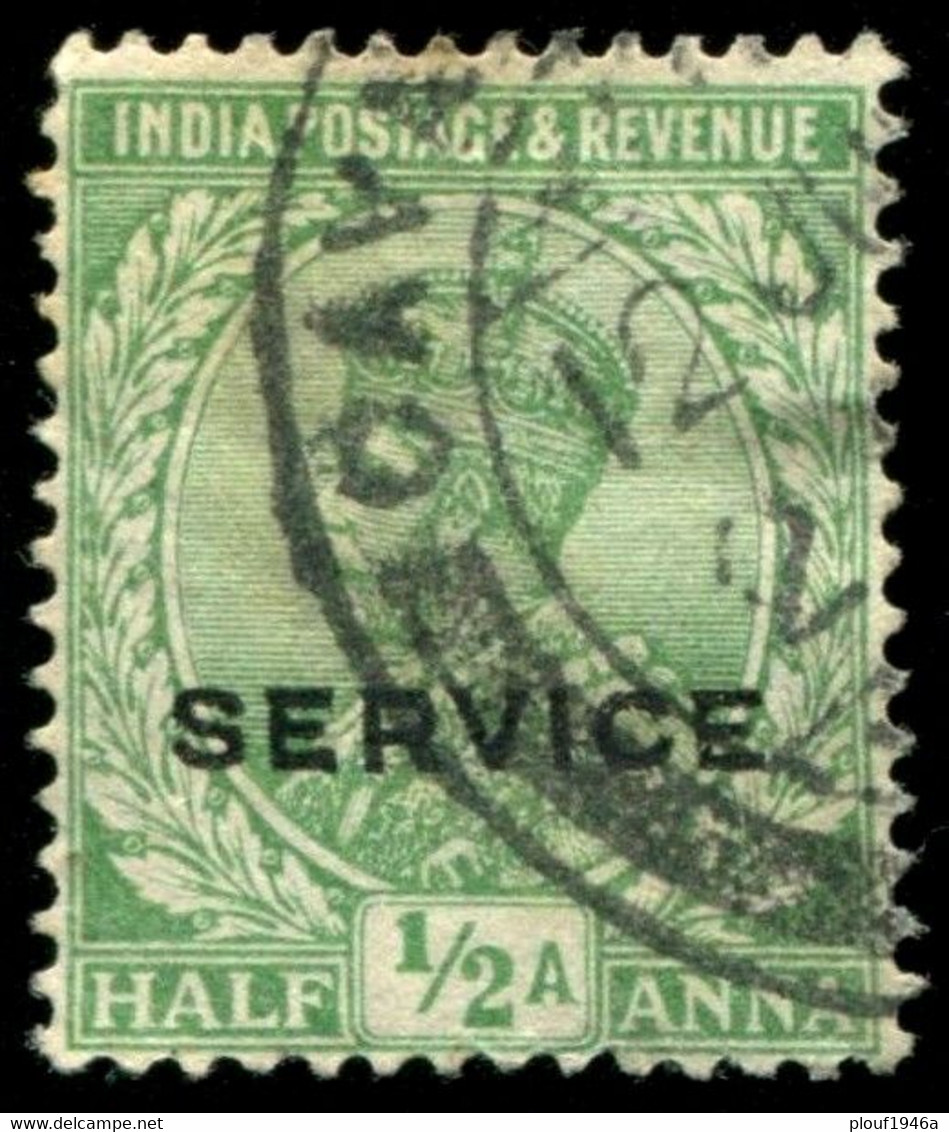 Pays : 230,3 (Inde Anglaise : Empire)  Yvert Et Tellier N° : S  55 (o) - 1911-35 Koning George V