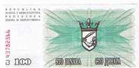 Bosnia -  Herzegovina 100 Dinara -  UNC-1992 Year - Bosnien-Herzegowina