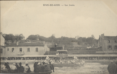 Rive De Gier Les Joutes ,belle Carte Animée - Rive De Gier