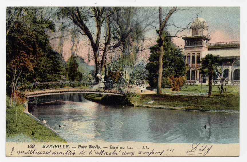 23 - MARSEILLE - Parc BORELY (carte Couleur 1918) - Parcs Et Jardins