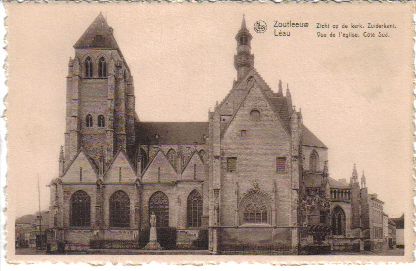 ZOUTLEEUW  -  Zicht Op D EKerk ,Zuiderkant  -  LÉAU  -  Vue De L´Eglise ,Côté Sud - Zoutleeuw