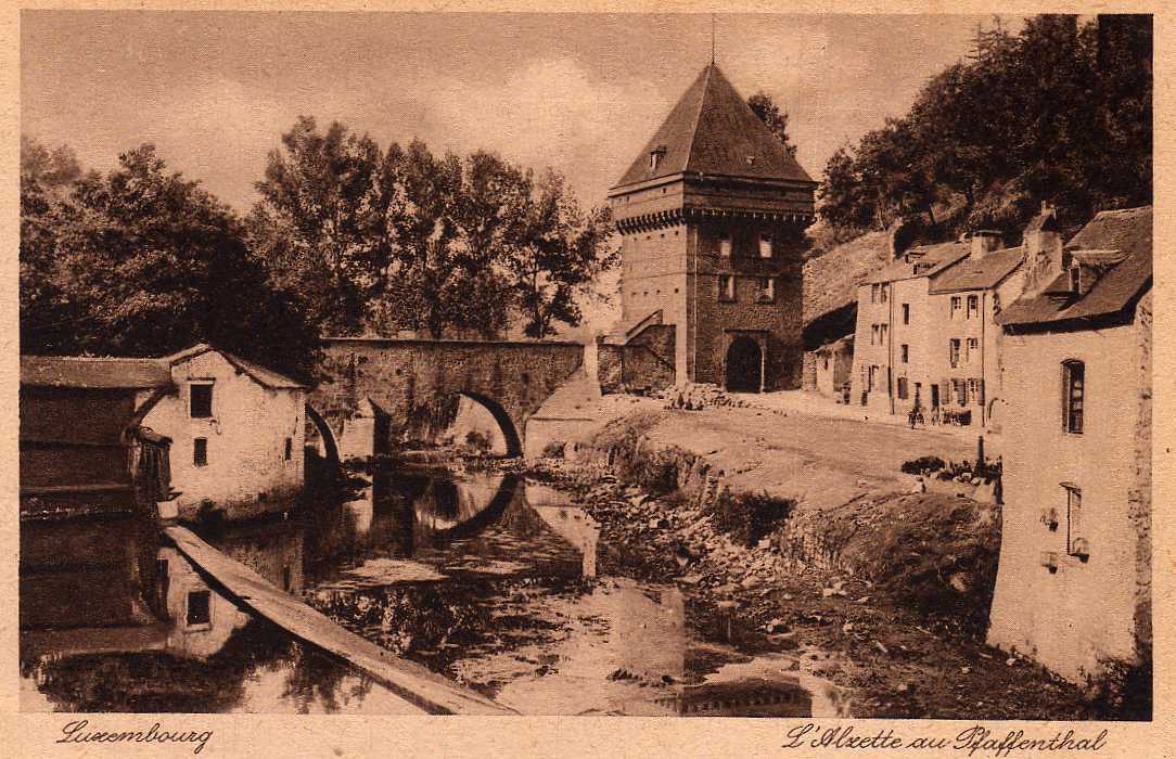 LUXEMBOURG Alzette Au Pfaffenthal, 191? - Esch-Alzette