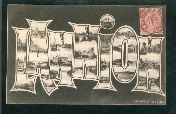 Lannion Carte Multi-vues Type Souvenir De ... - Lannion