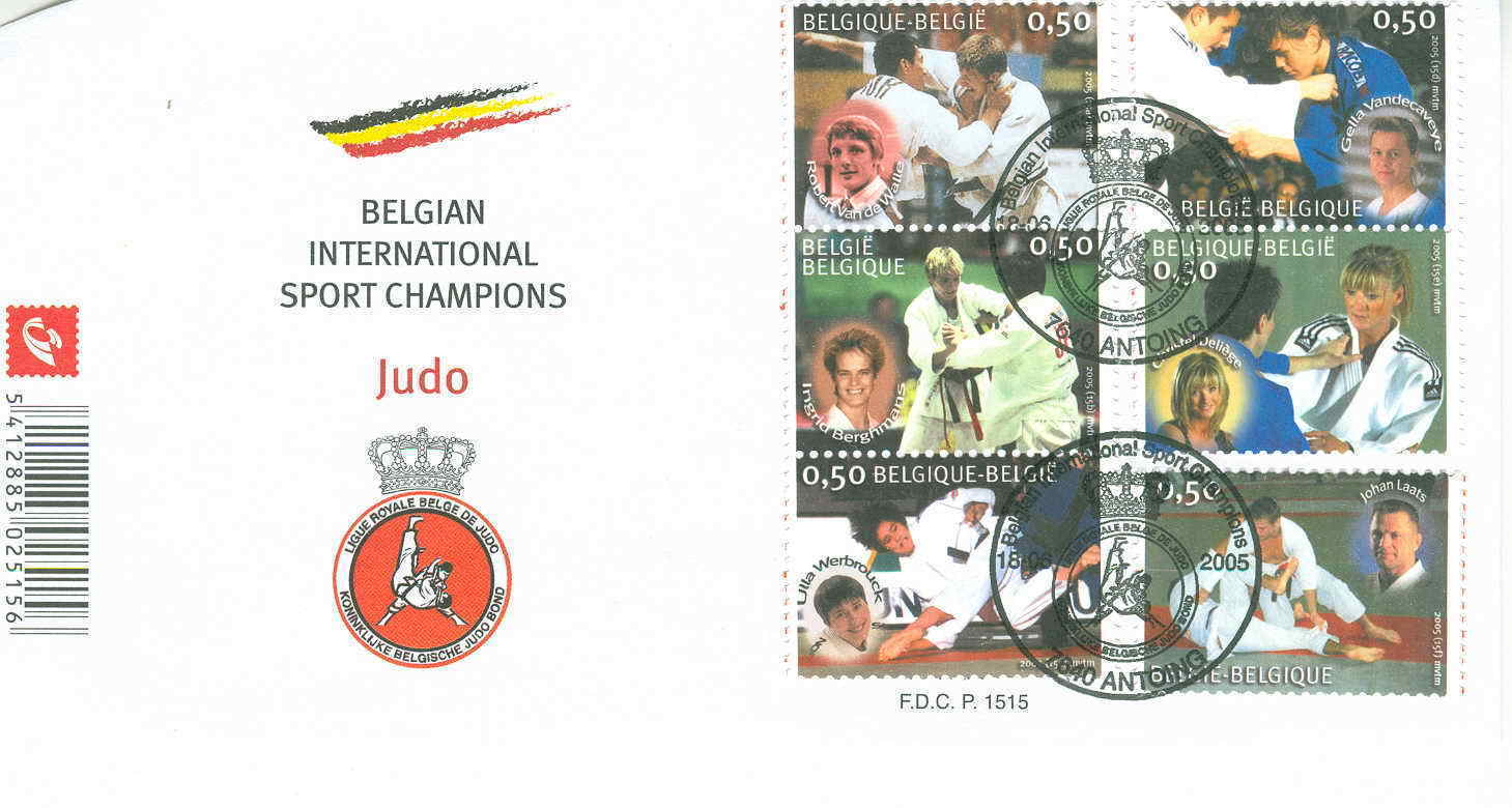 JUDO  FDC CHAMPION DU SPORT INTERNATIONAL BELGES 2005 - Judo