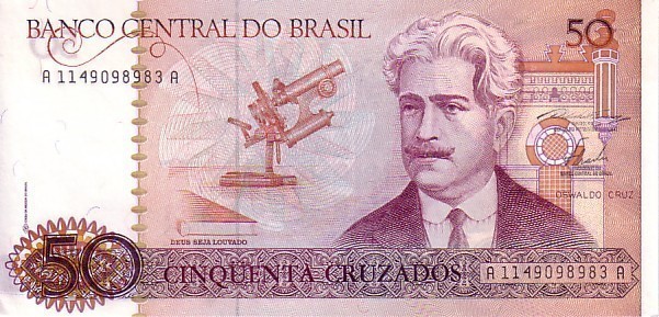 BRESIL   50 Cruzados  Non Daté (1986)  Pick 210a   Signature 23    ***** BILLET  NEUF ***** - Brasilien