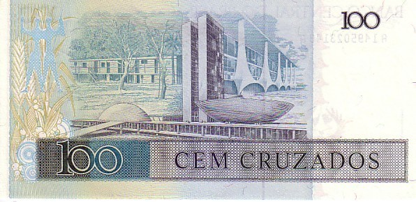 BRESIL   100 Cruzados  Non Daté (1987)   Pick 211b  Signature 24    **** BILLET  NEUF ***** - Brazilië